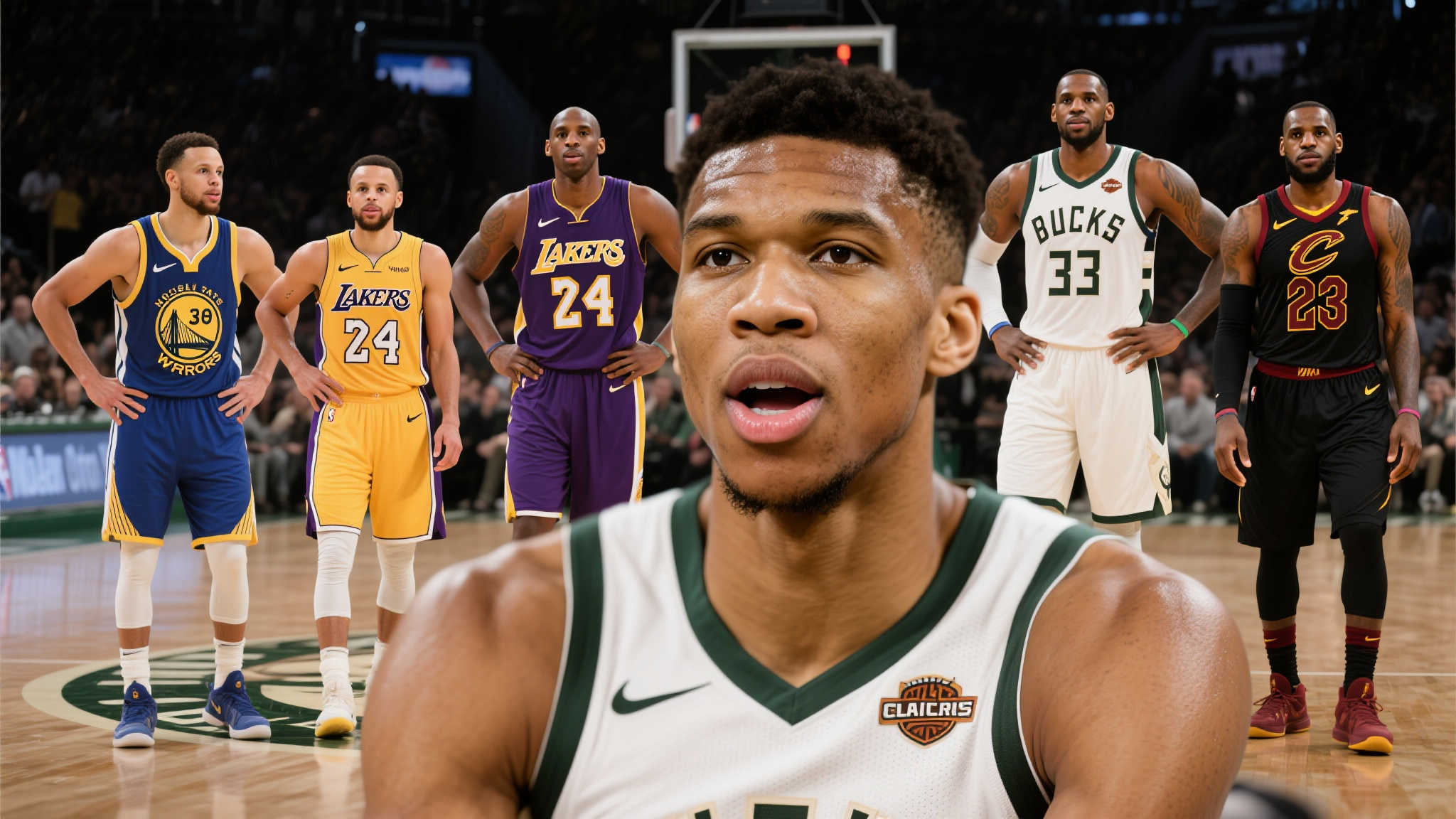 字母哥未选自己，力挺最强五人组：库里、科比、乔丹、杜兰特、詹姆斯