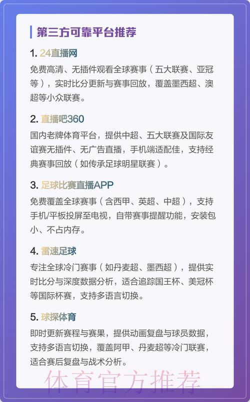 世界杯免费在线直播平台精选推荐