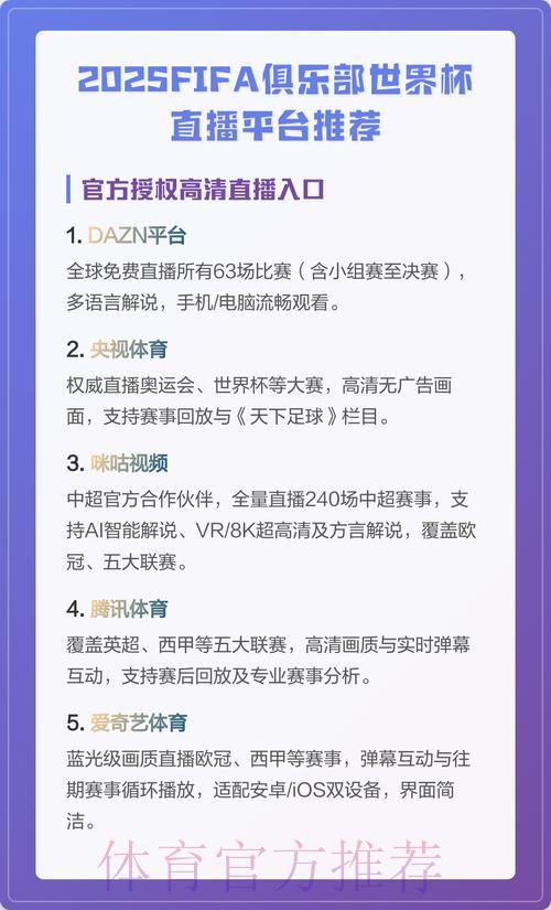 世界杯免费在线直播平台精选推荐
